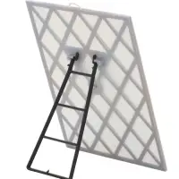 Зеркало интерьерное настенное, акрил, 18 х 24 см, серое