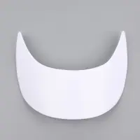 Козырёк для кепки, гнутый, 7&times;19.5 см, белый