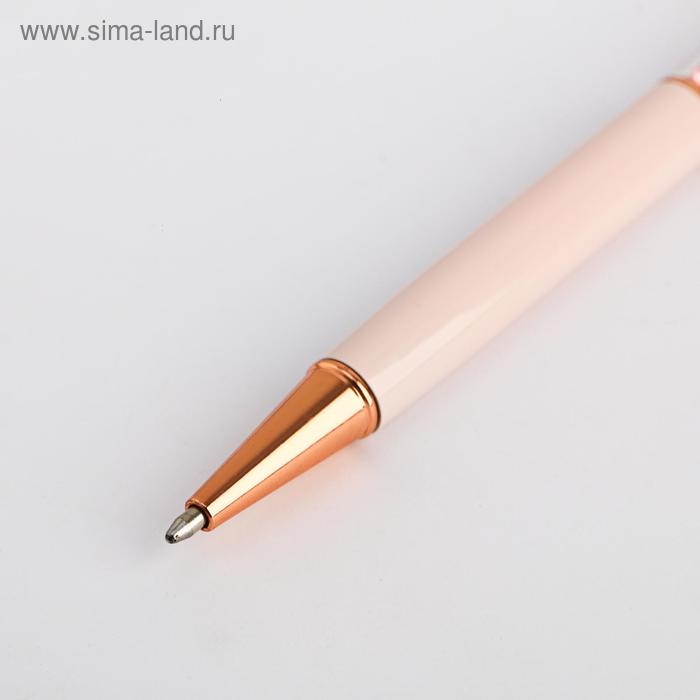 Ручка шариковая, синяя паста, 1.0 мм, с шейкером подарочная, металл &laquo;С 8 марта&raquo;