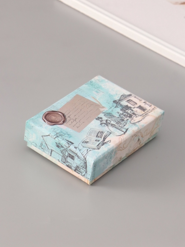 Сургучный набор "Растительный венок" печать, ручка, сургуч 12,5х10х3,6 см