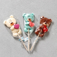 Леденец ручной работы &laquo;Мишка с сердцем&raquo; 30 г, микс