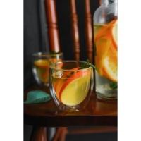 Стакан стеклянный с двойными стенками &laquo;Олд фэшн&raquo;, 200 мл, стеклянный