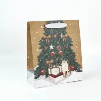 Набор пакетов крафтовых &laquo;Новогоднее поздравление&raquo;