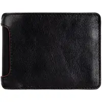 Портмоне Arrival, черное с красным