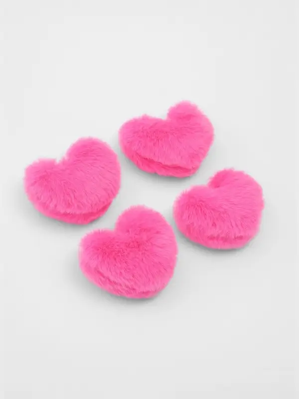 Мягкая игрушка &laquo;Розовое сердечко&raquo;, набор 4 шт.