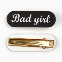 Заколка для волос Bad girl, 4.5&times;1.5 см