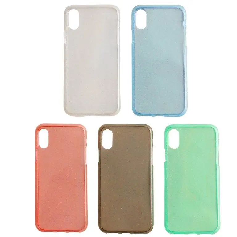 Чехол iPh XS TPU с блеском
