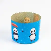 Форма бумажная для кекса, маффинов и кулича "Зверята" 110х85мм (фасовка 20 шт)