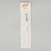 Кисть для наращивания и дизайна ногтей, скошенная, 17.5 см, ворс 8&times;5 мм, белая