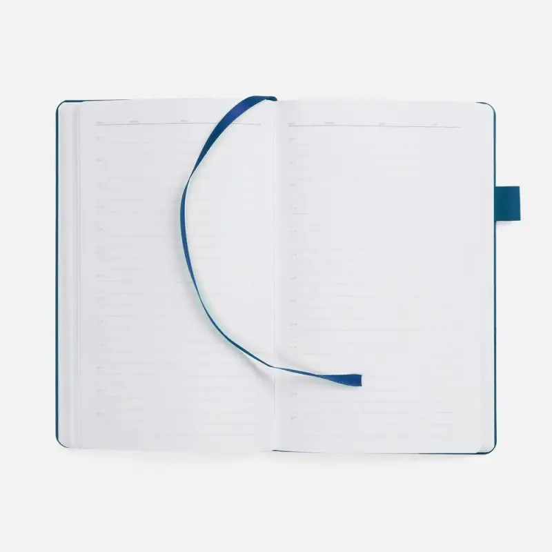 Ежедневник White Shall, недатированный, бело-синий