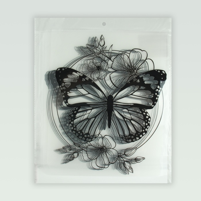 Термотрансфер &laquo;Бабочка&raquo;, 19 &times; 23,6 см, цена за 1 лист