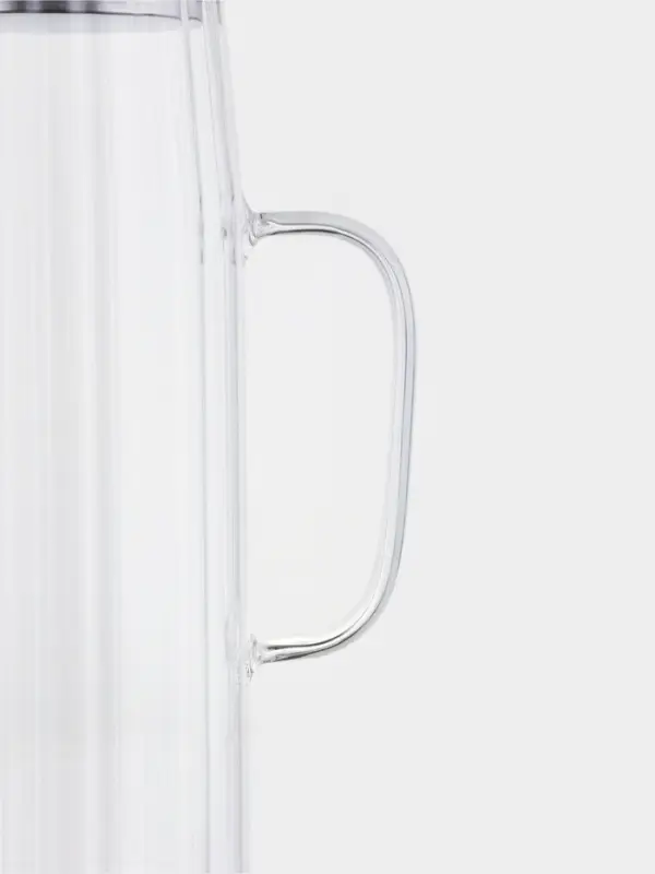 Кувшин "Эко.Дольки" 1200 мл, 9&times;14&times;24.5 см, с бамбуковой крышкой