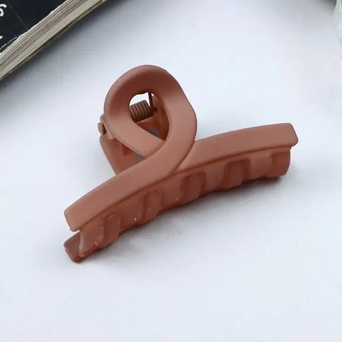 Крабик для волос &laquo;Леона&raquo;, петелька классика матовый, 5 см, МИКС