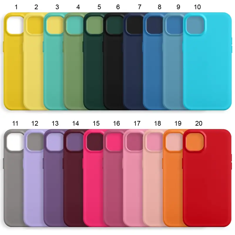 Чехол iPh 14 Plus (6.7) Silicone WS (без лого, в прозрачном пакете)