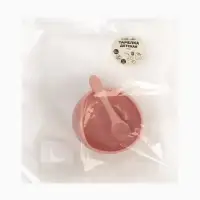 Тарелка детская на присоске и ложка, розовый, Mum&Baby