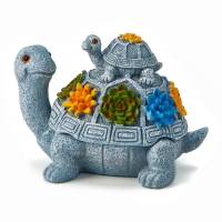 Фигурка полистоун TAKE IT EASY &laquo;Две черепашки&raquo;, серый камень, 14&times;11&times;9.8 см