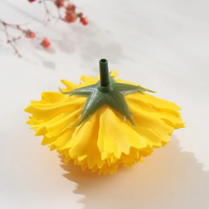 Мыльные лепестки для ванны &laquo;Бутон гвоздики. Жёлтый&raquo;, подарочный, 6&times;6&times;5 см