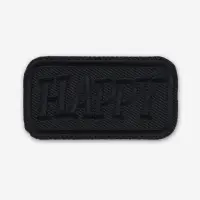 Термоаппликация Happy, 5&times;2.7 см, чёрная