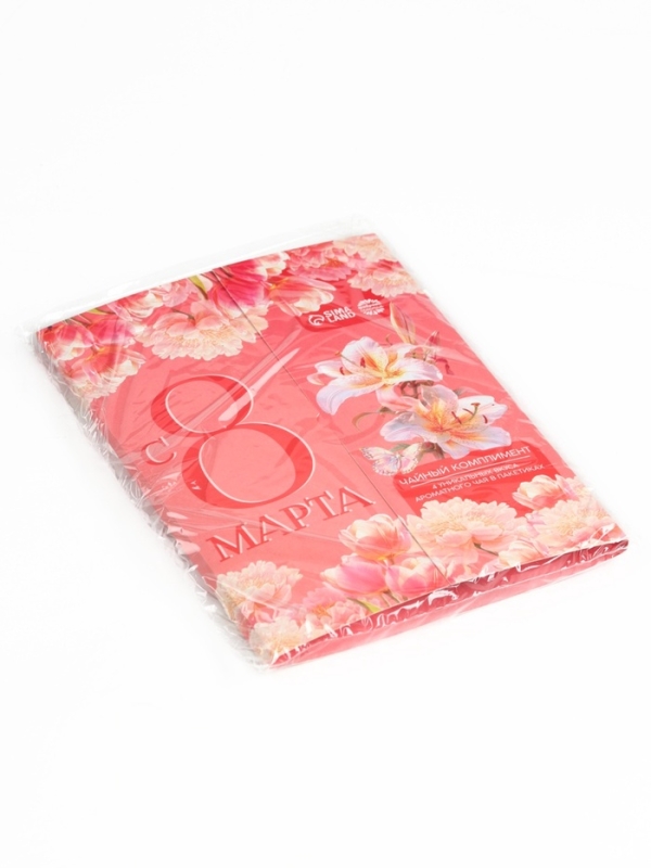 Чай подарочный &laquo;С 8 марта: лилии&raquo;, 4 пакетика