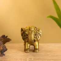 Сувенир "Слонёнок" латунь 7,5х5,5 см