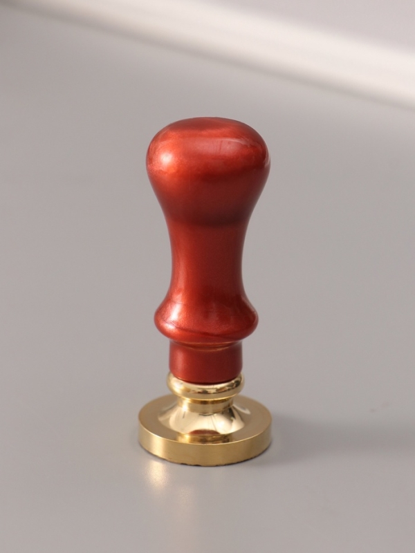 Печать для сургуча с пластиковой ручкой "Цветок веер" 6,3х2,5х2,5 см