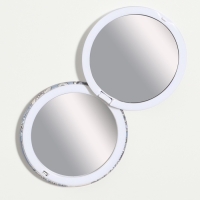 Зеркало складное &laquo;Орнамент&raquo;, d = 7,5 см, с увеличением, цвет МИКС