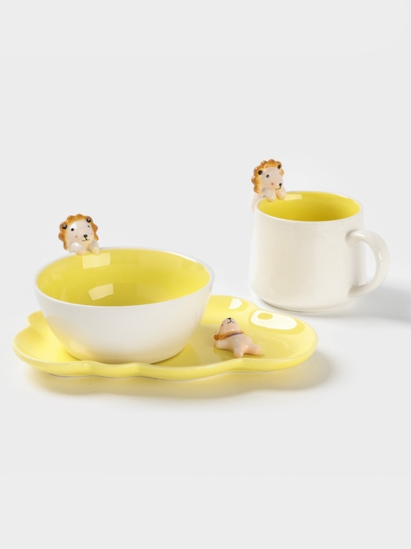 Набор детской посуды "Милый лев"