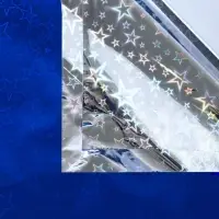 Бумага голографическая &laquo;Звездопад&raquo;, синяя, 70&times;100 см