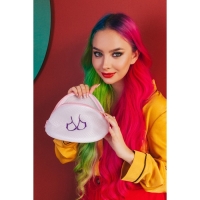 Мешок для стирки бюстгальтеров Доляна, 18&times;18&times;17 см, трёхслойный, крупная сетка, цвет белый