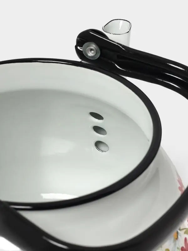 Чайник сферич. с мет.р. 3л (белая)Астры