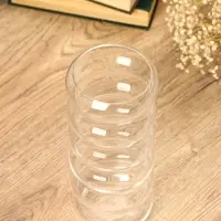 Ваза стекло настольная "Ширли" 24х10х10 см, прозрачный