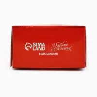 Коробка складная с окном &laquo;Дедушка Мороз&raquo;, 6 х 12 х 3.5 см