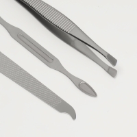 Набор маникюрный &laquo;Карта&raquo;, 6 предметов, в футляре, чёрный, белый