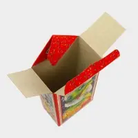 Подарочная коробка новогодняя Конфета малая "Лакомка" 20 x 10 x 6 см.