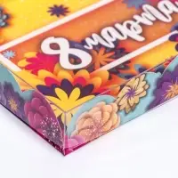 Коробка для печенья, 8 марта" 22&times;15&times;3