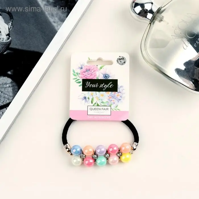 Резинка для волос "Радуга" глянец