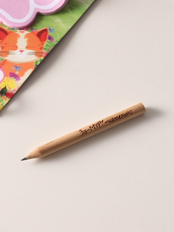 Магнит с блоком для записей и карандашом "За-МУРР-чательно" 9х13 см