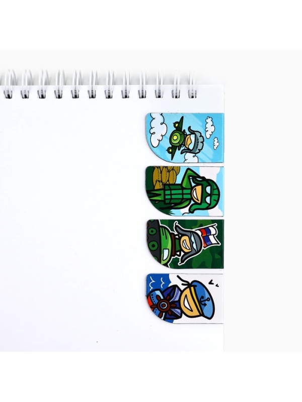 Магнитные закладки для книг, 4 шт. &laquo;Защитнику отечества&raquo;