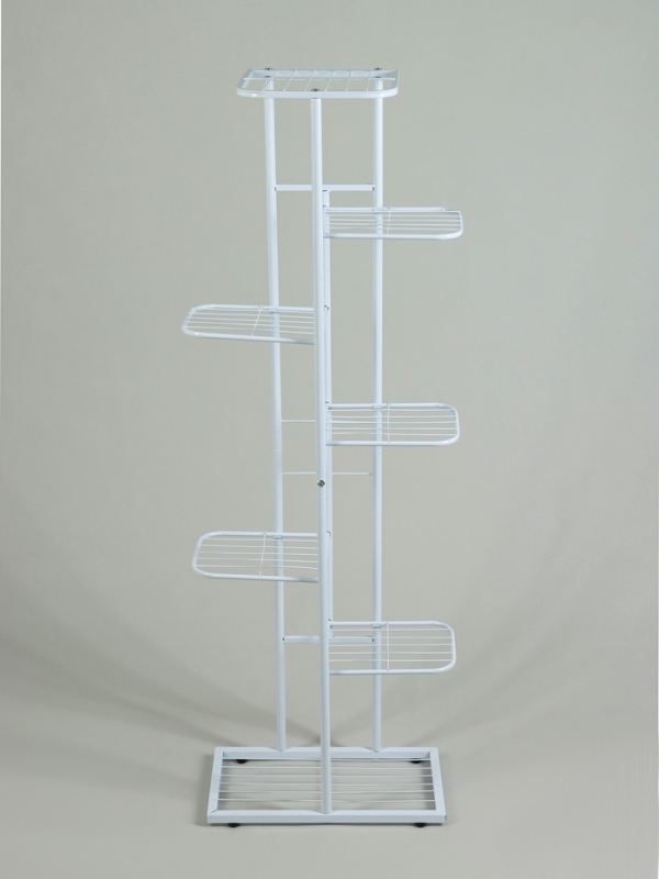 Подставка для цветов Greengo, 7 полок, 43 &times; 22 &times; 126 см, напольная, металл, белая