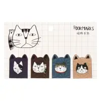 Набор магнитных закладок для книг Calligrata 4 штуки, "Кошки", МИКС
