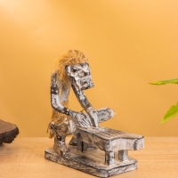 Сувенир &laquo;Абориген музыкант&raquo;, 14&times;8&times;16 см, дерево