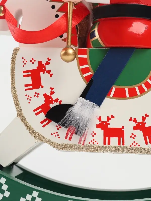 Новогодний декор "Щелкунчик на лошадке" 28 см