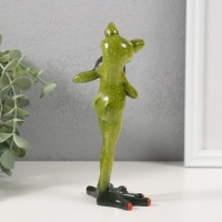 Сувенир полистоун лак "Лягуха показывает сердечко лапками" 7,5х5,8х16 см