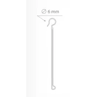Ценникодержатель на крючок, откидной, 5&times;4 см, цвет прозрачный