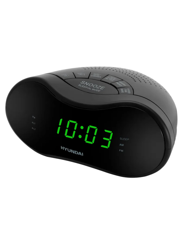 Часы электронные с FM радио H-RCL200 зеленая подсветка