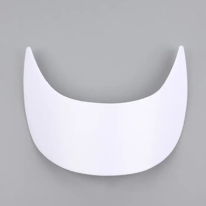 Козырёк для кепки, гнутый, 7&times;19.5 см, белый