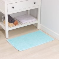 Коврик для дома Доляна &laquo;Букли&raquo;, 50&times;80 см, цвет голубой