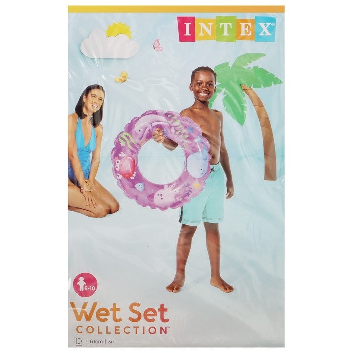 Круг для плавания &laquo;Океан&raquo;, d=61 см, от 6-10 лет, цвет МИКС, 59242NP INTEX