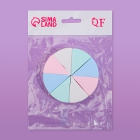 Спонжи для макияжа, набор - 8 шт, 3,5 &times; 3 см, разноцветные