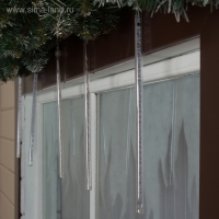 Гирлянда &laquo;Сосулька&raquo; тающая 0.3 м, IP44, прозрачная нить, 18 LED, свечение белое, переливы, 220 В